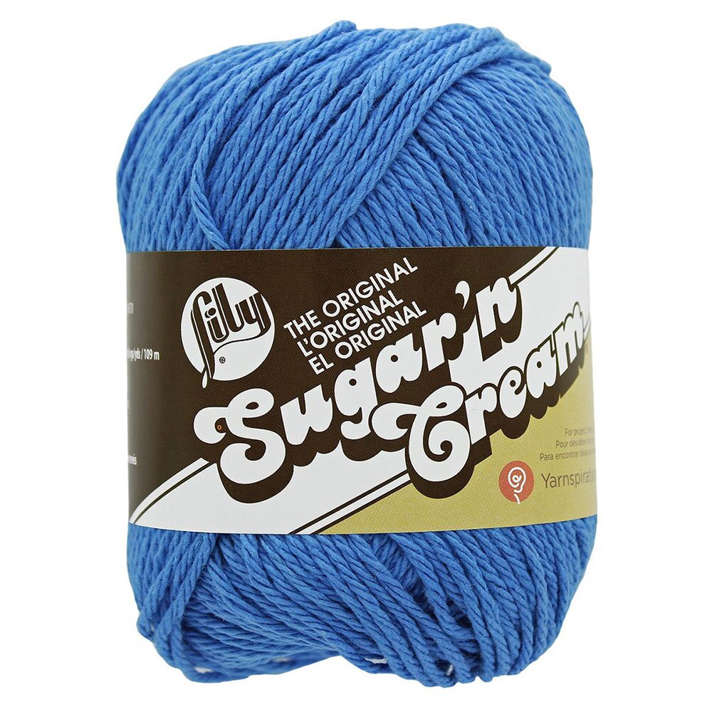 Twine/Thread/Cord, Cotton, Art & School, Spinrite, Sugar'n Cream, 100% Cotton, 4 ply, Yarn, 581216, Blueberry